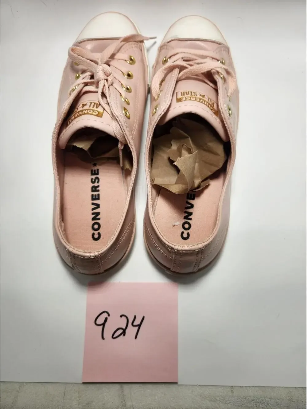 Converse All Star Kids Low Top Lace-Up Sneakers Pink/White US 7